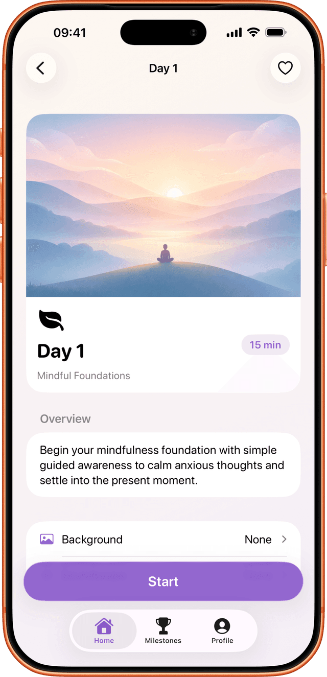 Bloom session detail screen